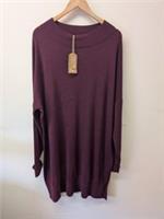 BNWT Ladies FATFACE Plum Purple Rosie Roll Neck Jumper Dress - CG S05