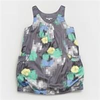 Fat Face Floral Bubble Dress UK 12 Hippy Grunge Festival Pixelated Print Diji - 12 Regular