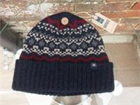 Fat Face 'Fairisle Beanie' blue hat soft 41% wool mix unisex NEW