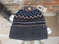 Fat Face 'Fairisle Beanie' grey hat soft 41% wool mix unisex NEW