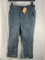 Fat Face Chino Pants Women Size 6 Dark Teal Farnham Crop Trousers Straight Fit - 6 Regular