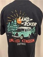 Men's Fatface Navy Land Rover Organic Cotton Graphic Tee T-Shirt Size Large BNWT - L Regular