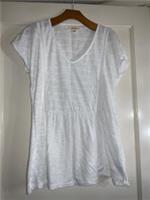 Fatface ladies white short sleeve top size 12 new no tags - 12 Regular