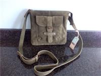 Fat Face Libby green real suede cross body shoulder bag