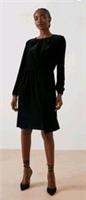 FatFace Annie Velvet Dress, Copper & Black, Button Closure, Size 10 BNWT RRP &pound;85 - 10 Regular