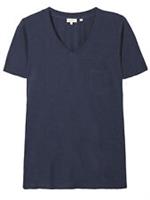 Ladies Fat Face Navy Maggie V-Neck T-Shirt - RRP £24.99 - 6 Regular