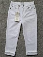 Fat Face Hertford Skinny Capri Denim Crops White Size UK 8 - Waist 26" - BNWT - 8 Regular