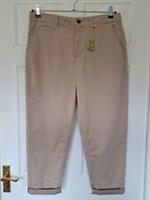 Fat Face Rye Chinos Size UK 16 Trousers Stretch W34 L26 Natural - BNWT - 16 Regular