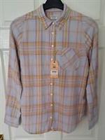 Fat Face Olivia Shirt Size UK 8 (P2P 18.5") Soft Feel Check BNWT *Minor Flaw - 8 Regular