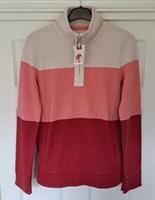 Fat Face Airlie Sweatshirt Women's Size S P2P 19" Oversized Soft Coral BNWT - S Regular