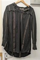 FATFACE Women's Copper & Black Top (Size 8) - CG B73
