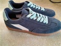 Ladies Fat face Blue Suede Trainers Uk Size 6 New