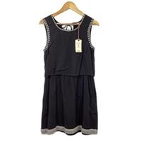 Fat Face Grey 'Jemima' Embroidered Layer Mini Dress UK 10 NWT