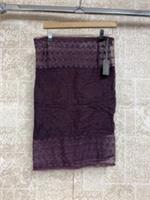 BNWT FatFace maroon star print lace snood - CG S86