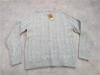 Fat Face Jumper Mens XL Wool Alpaca Knit Fisherman Calder Cable Sweater Preppy - XL Regular