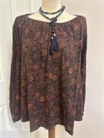 Fat Face Lily Circle Floral Top Blouse Long Sleeves Size 12 BNWT RRP &pound;39.50 - 12 Regular