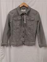 BNWT Fat Face Tasha Denim Jacket Green Size 6 (Southend) - 6 Regular