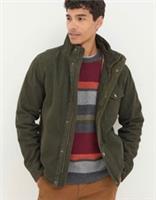 BNWT Mens Fat Face 2XL 'Tall' Wardley Green Canvas Jacket with Soft Fleece - 2XL Regular