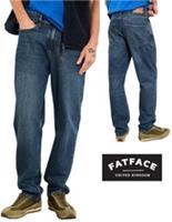 Fat Face Men's Indigo Blue Tapered Fit Jeans (H48215) - Various Regular