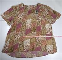 Fat Face Lyndy Air Patch Top Peach Ladies UK Size 18 New With Tags - 18 Regular
