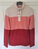Fat Face Airlie Sweatshirt Pink Women's UK 6 (Fitting 8) P2P 19" Soft Coral BNWT - 6 Regular
