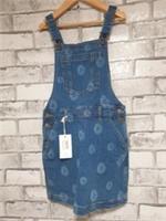 Fat Face Children's Age 8-9 Skirt Dungarees Denim New with Tags CG L03