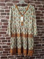 Brand New FATFACE Orange Patterned Dress UK Size 12 - CG B27