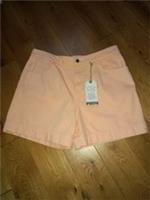 LADIES FAT FACE MOM STYLE ORANGE DENIM SHORTS SIZE 16 W36 RRP £42.00 BNWT NEW - 16 Regular