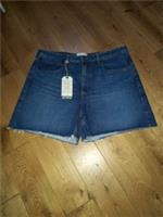 LADIES FAT FACE SUTTON BLUE CUT OFF DENIM SHORTS SIZE 18 W38 RRP £42.00 BNWT NEW - 18 Regular