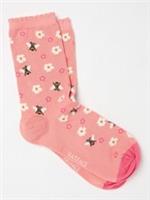 New With Tags Fat face Pink Bee Daisy Socks Womens