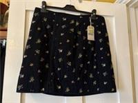 BNWT Fat Face Shelby Disty Paisley Quilted Mini Skirt UK14 L18.5" - 14 Regular