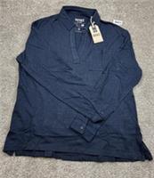 FatFace Navy Long Sleeve Polo Shirt Size UK Medium - M Regular