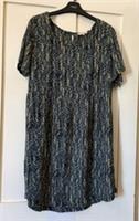 New Fat Face Blue Mix Geo Print Easy Wear Cheesecloth Dress UK14 L34" - 14 Regular