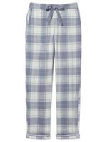 New Fat Face 100% Cotton Eva Pale Blue Check Pyjama Bottoms 6 and 24 LAST FEW! - 6 Regular