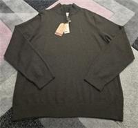 BNWT Mens Fat Face Quarter Zip Cotton/Wool Knit Pullover XL Reg - XL Regular