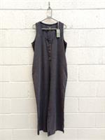 BNWT Ebb & Flow by Fatface Tara Tencel Dungarees Charcoal Grey Size 16R - 16 Regular