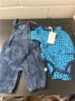 Next Fatface Needle Cord Dungarees 0-3month BRAND NEW RRP £28