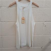 BNWT FAT FACE LADIES VEST TOP CREAM SIZE 18 CG SA1