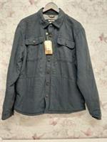 FAT FACE BNWT MEN'S NAVY BLUE FLEECED OVERSHIRT SIZE UK LARGE CG S20