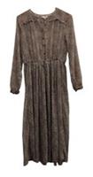 NEW Ladies FAT FACE Brown Geometric Print Sheer Maxi Dress UK 10 CG E20