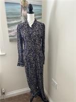 Ladies FatFace Navy Patterned Jumpsuit - Uk Size 10R - BNWT