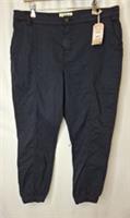 Fat Face Women's Black Joggers Size UK16 Short L26" W36" Boston Cargo Navy E4861 - 16 Regular