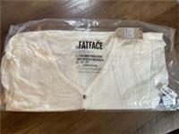 Fat Face White Linen T-Shirt Top Size UK 16 Brand new - 16 Regular