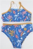 Fat Face Blue Seascape Girls Bikini Set - Age 3-4 Years - New
