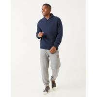 Mens Quilted Shawl Collar Sweat