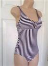 BNWT Fat Face Swimsuit Size 10 Breton Bow Stripe Tummy Control Rrp £39.50 - 10 Regular