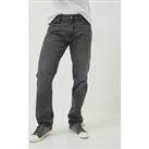 Mens Straight Grey Wash Jeans