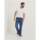 Mens Bootcut Stone Wash Jeans