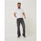 Mens Bootcut Grey Wash Jeans