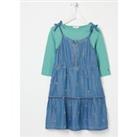 Kid's Two In One Chambray Hope Tier Dress